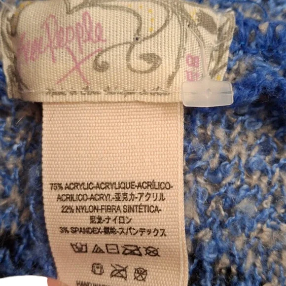 Free People Mercer Kimono Poncho hooded open front ONE SIZE - Picture 7 of 7